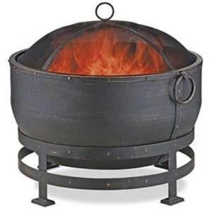 Endless Summer WAD1579SP Oil Rubbed Bronze Wood Burning Outdoor Firebowl with Kettle Design photo