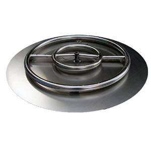 HearthDistribution FPK-OBRSS-24R 24in SS Fire Pit Ring Burner with Pan photo